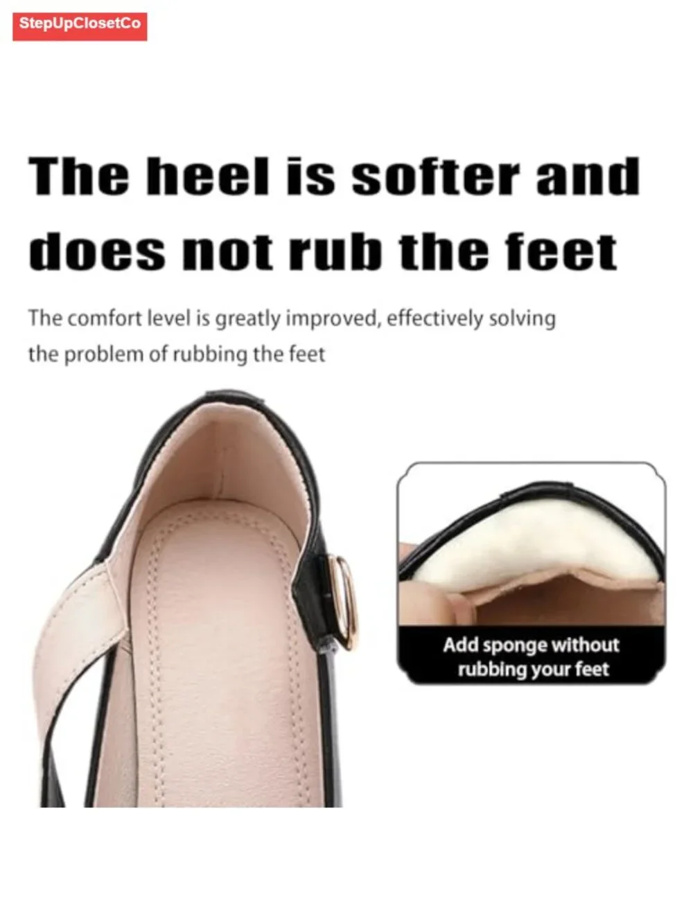 Round Toe Mary Jane Heeled Shoes with Adjustable Ankle Strap Platform Chunky